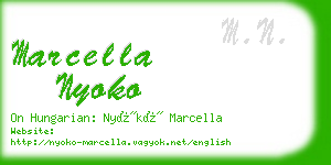 marcella nyoko business card